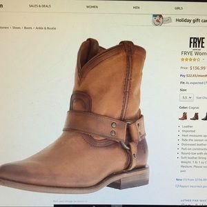 Frye Wyatt Harness Western boot